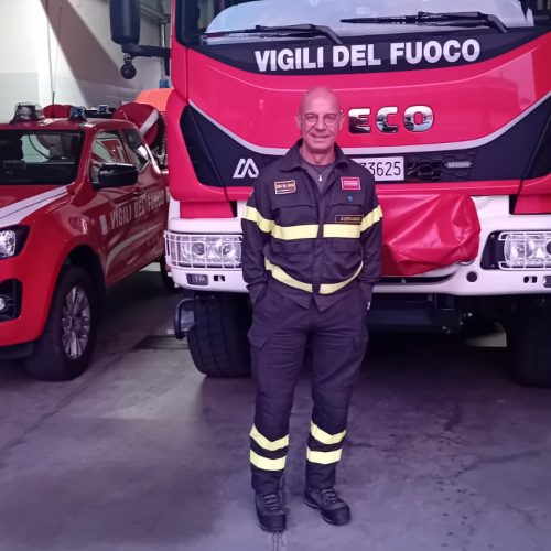 In pensione dopo 36 anni nei Vigili del Fuoco: il saluto al pompiere Giandomenico Poggio