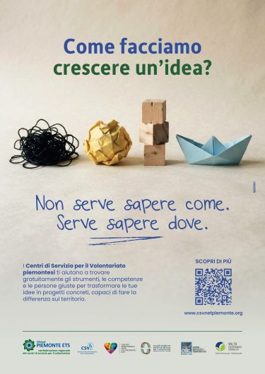 Volontariato, al via la nuova campagna di CSVnet Piemonte: “Non serve sapere come. Serve sapere dove”