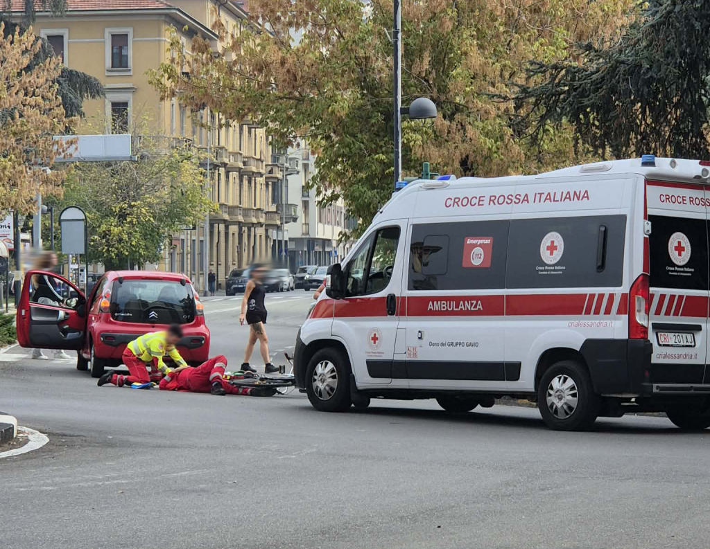 Ciclista investito