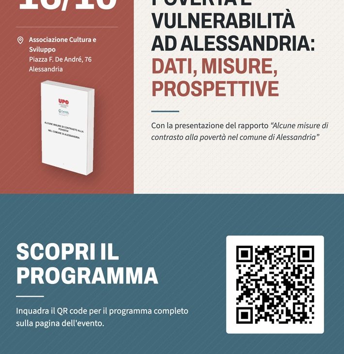Povertà ad Alessandria: venerdì un incontro per analizzare dati e possibili interventi