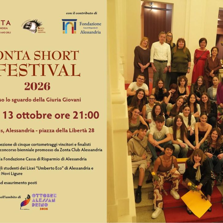 Zonta Short Festival: ad Alessandria una serata con cinque cortometraggi premiati e scelti dai giovani