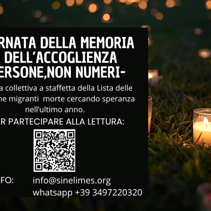Ogni persona morta per raggiungere l’Europa ha un nome. Oggi il ricordo nel chiostro