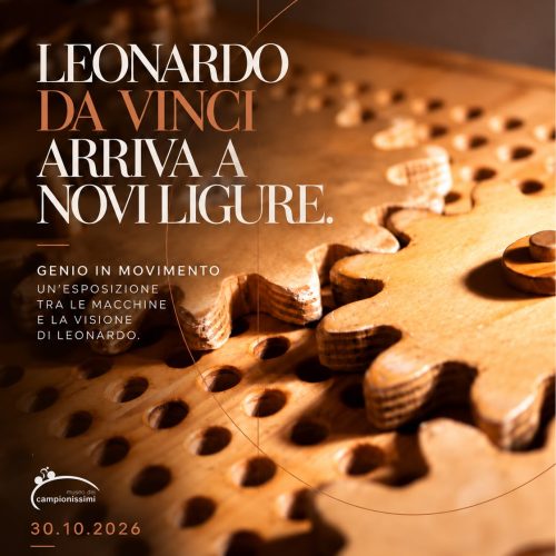 Leonardo da Vinci arriva a Novi Ligure: al Museo dei Campionissimi oltre 50 opere dal 30 ottobre