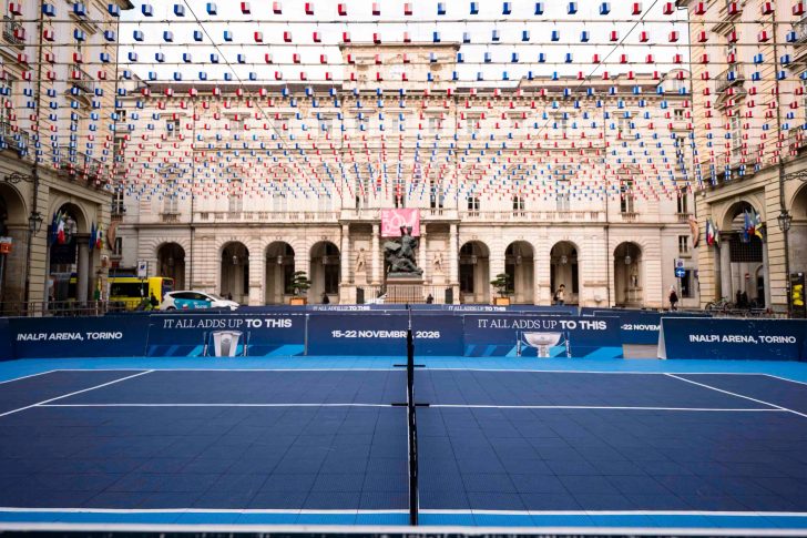 Torino aspetta le Atp Finals: tennis in piazza Palazzo di Città e un calendario di eventi dal 13 novembre