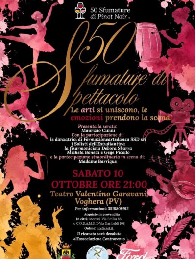 Voghera capitale del Pinot Nero: torna “50 Sfumature” con 99 etichette da tutto il mondo
