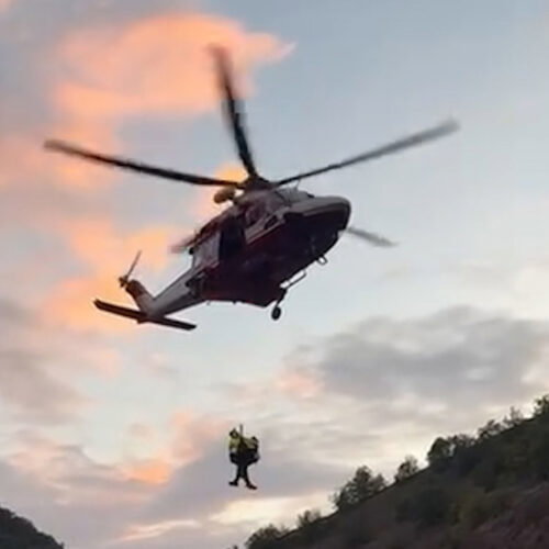 Persona soccorsa a Cantalupo Ligure e portata con l’elisoccorso a Genova
