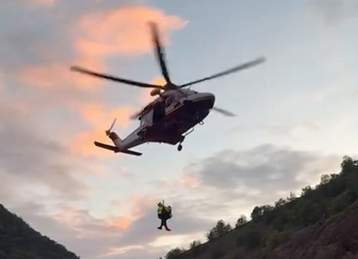 Persona soccorsa a Cantalupo Ligure e portata con l’elisoccorso a Genova
