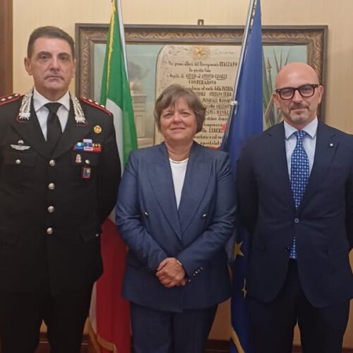 Visita in Prefettura del nuovo Comandante del Gruppo interregionale Carabinieri Tutela del Lavoro